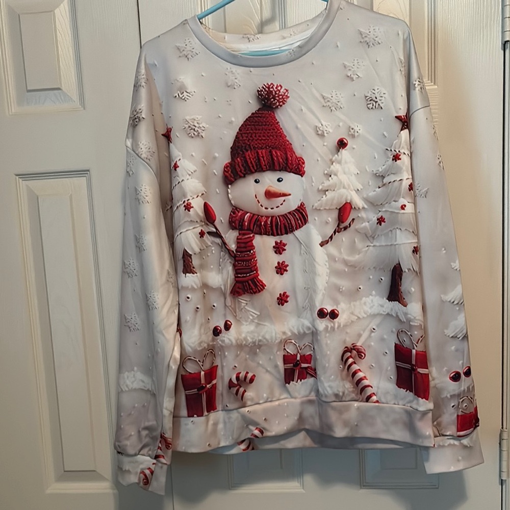 Festive Snowman Holiday Sweater